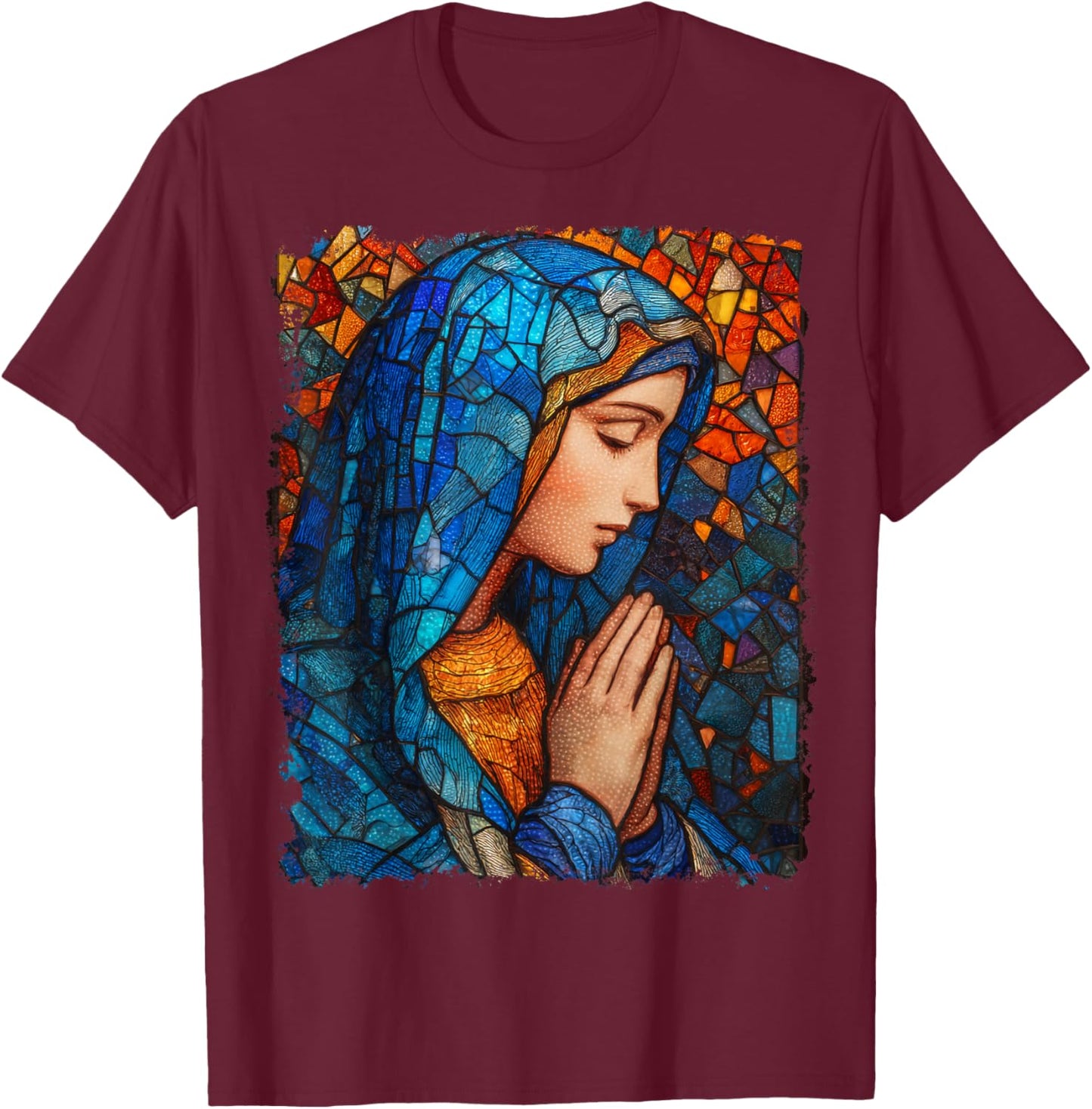 The Virgin Mary T-Shirt - T-Shirt | Maroon