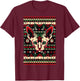 Christmas Ugly Sweater Sphynx Cat Funny Xmas T-Shirt - T-Shirt | Maroon