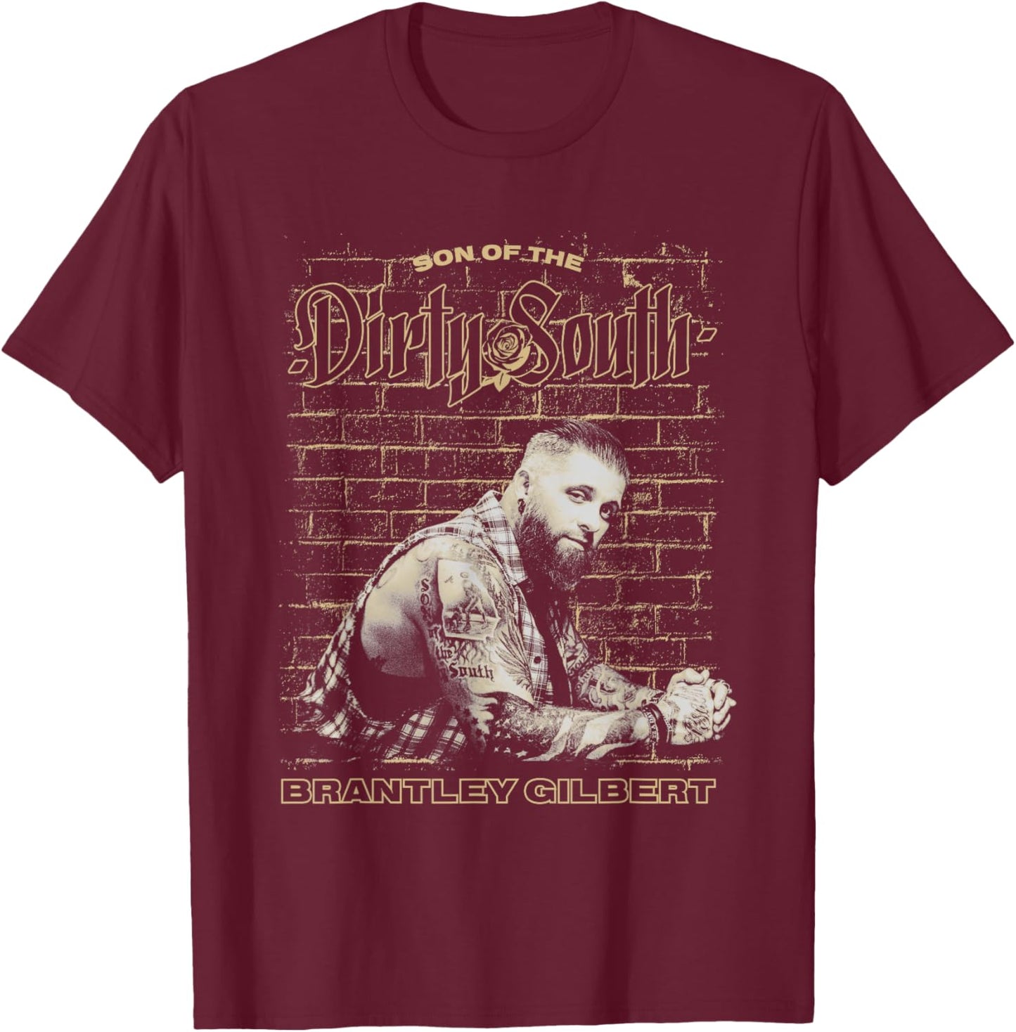 Brantley Gilbert - Dirty South T-Shirt - T-Shirt | Maroon