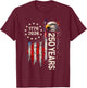 États-Unis d'Amérique - 250 Ans - 1776-2026 - États-Unis T-Shirt - T-Shirt | Maroon
