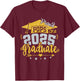 Pops Senior 2025 Proud Pops of a Class of 2025 Graduation T-Shirt - T-Shirt | Maroon