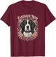 Landseer Mom Newfoundland T-Shirt - T-Shirt | Maroon