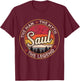 Saul The Man The Myth The Legend Personalized Name T-Shirt - T-Shirt | Maroon