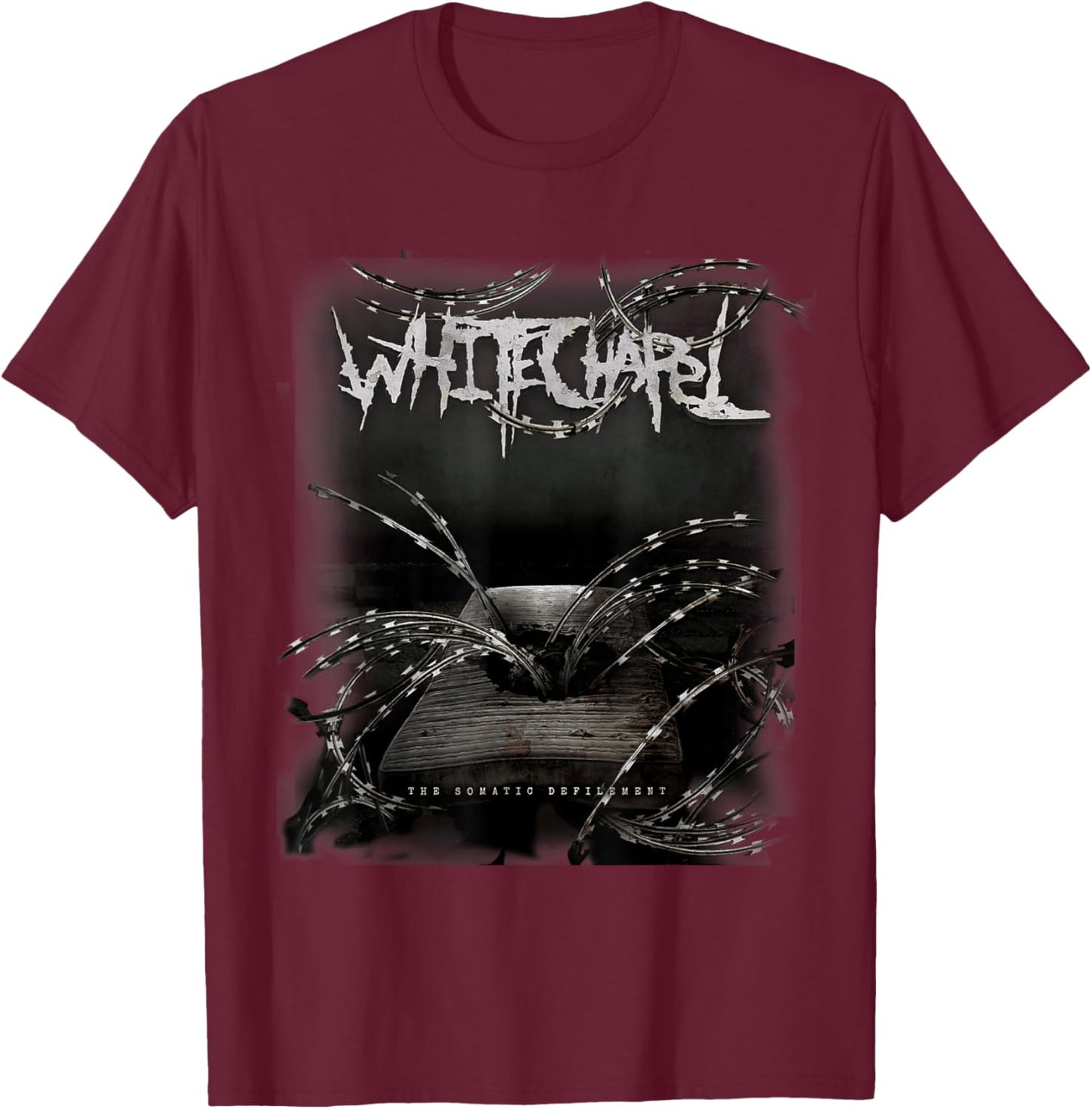White Chapel Somatic Defilement T-Shirt - T-Shirt | Maroon