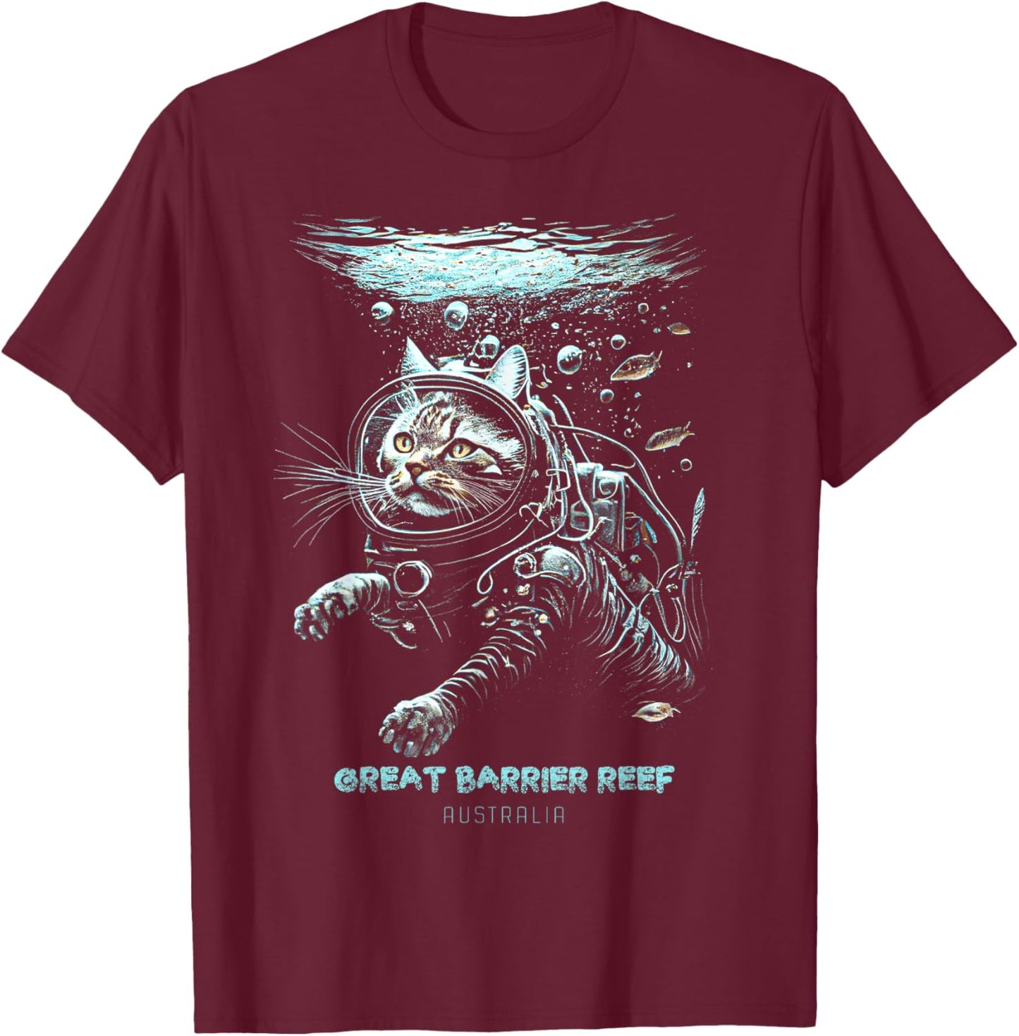 Great Barrier Reef Australia T-Shirt - T-Shirt | Maroon