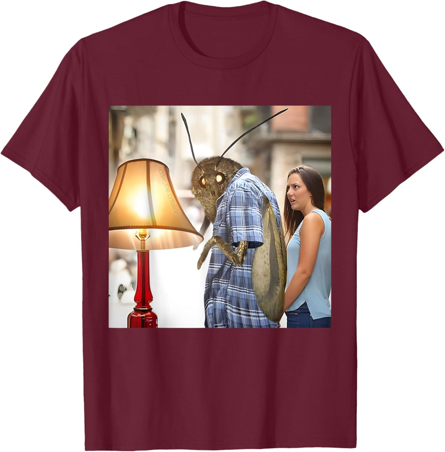 Moths Insect Lamps Meme Y'all Got Any Uhhh Lamps? Sarcastic T-Shirt - T-Shirt | Maroon