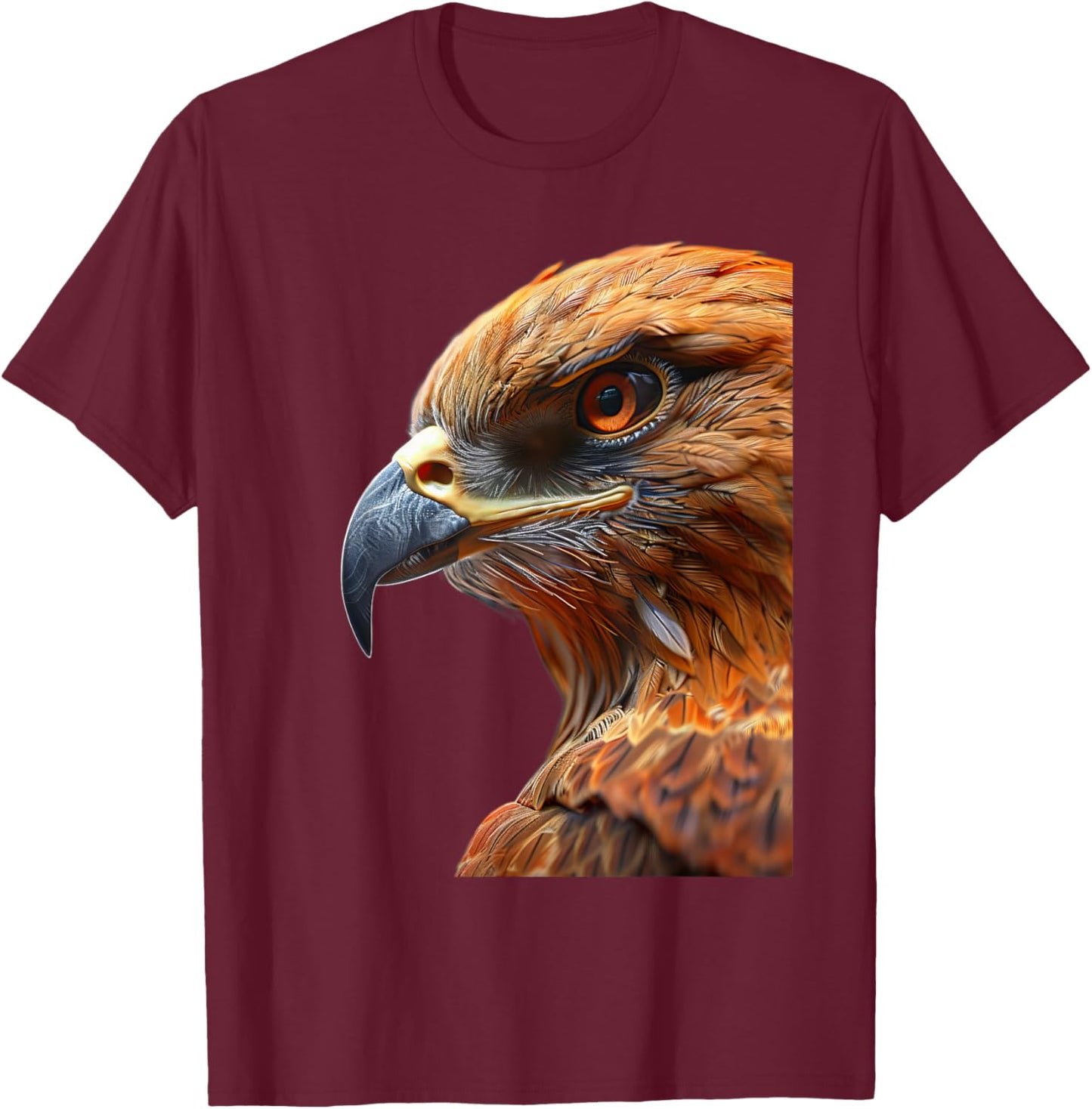 Hawk T-Shirt - T-Shirt | Maroon