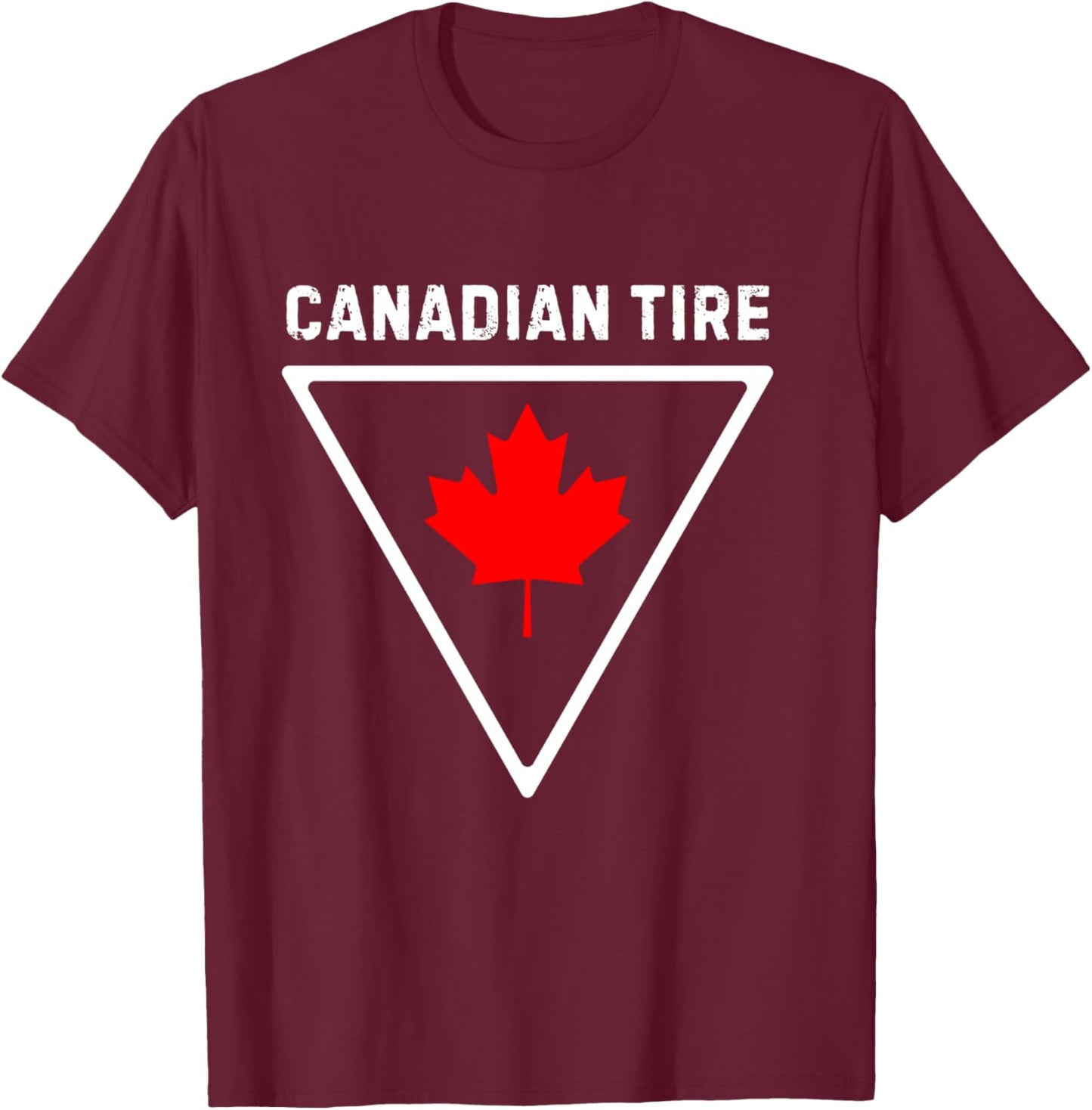 Canadian Tire Canada Lover Men's Women's Long-Sleeved Shirt T-Shirt - T-Shirt | Maroon