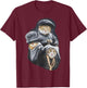 Hug Life Cat Designs Black Adult Classic Fit Modern Classic Cartoon Life T-Shirt - T-Shirt | Maroon