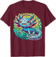 Gamer Axolotl Polka Dot Video Games Day Headphone Boys Youth T-Shirt - T-Shirt | Maroon