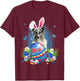Easter Cute Shetland Sheepdog Dog Lover Bunny Eggs Easter T-Shirt - T-Shirt | Maroon