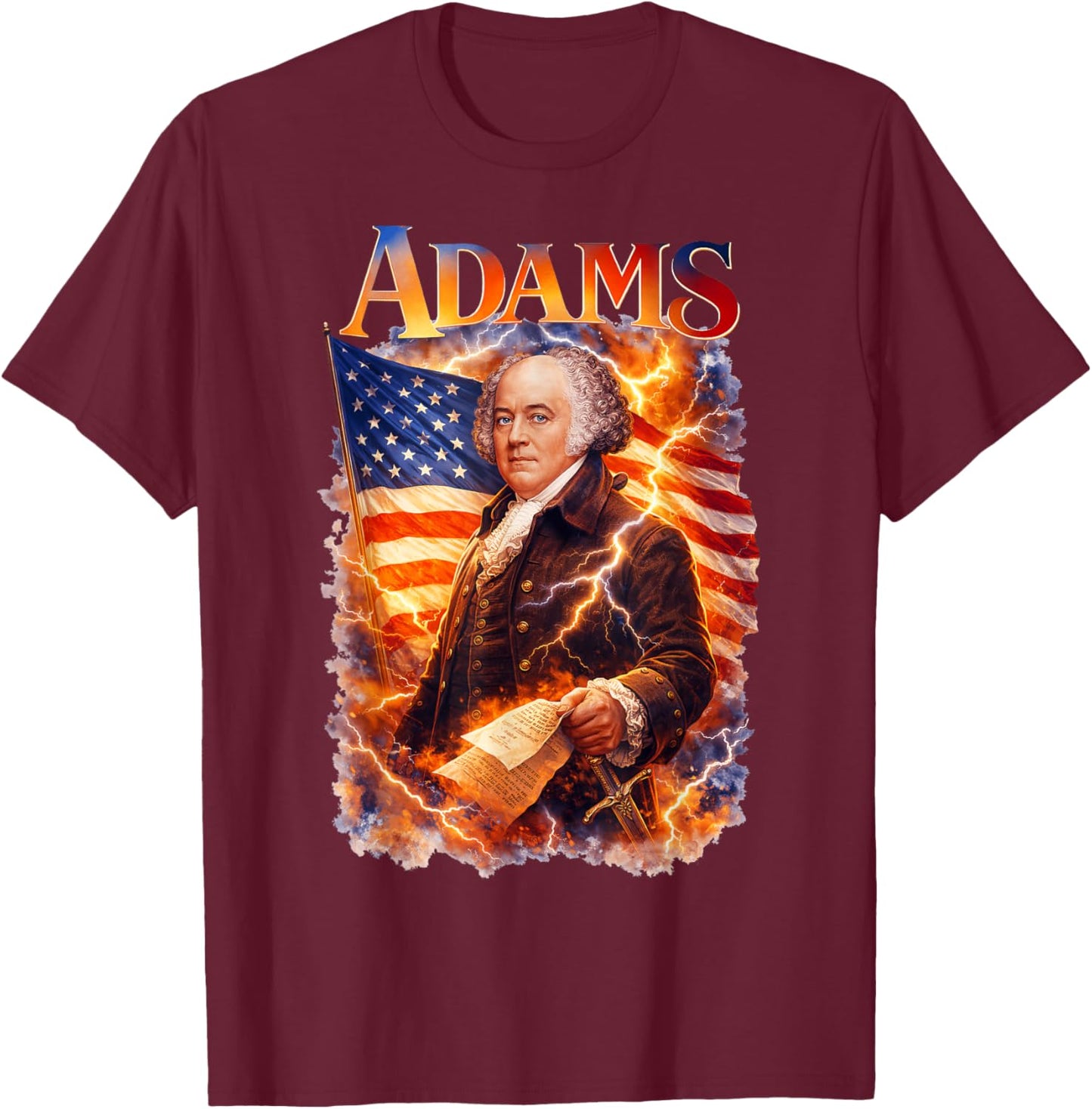John Adams T-Shirt - T-Shirt | Maroon