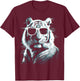 Tiger Sunglasses T-Shirt - T-Shirt | Maroon