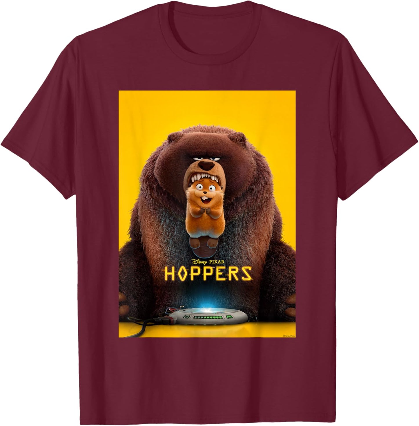 Disney and Pixar's Hoppers Mabel & Ellen Movie Poster Art T-Shirt - T-Shirt | Maroon