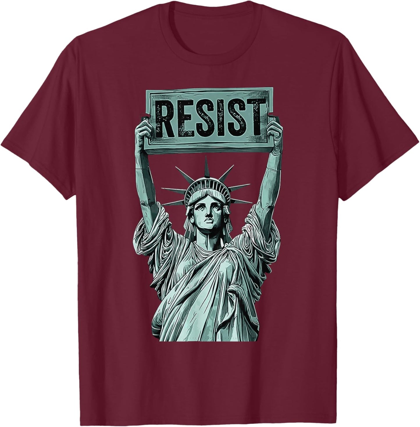 Resist T-Shirt - T-Shirt | Maroon