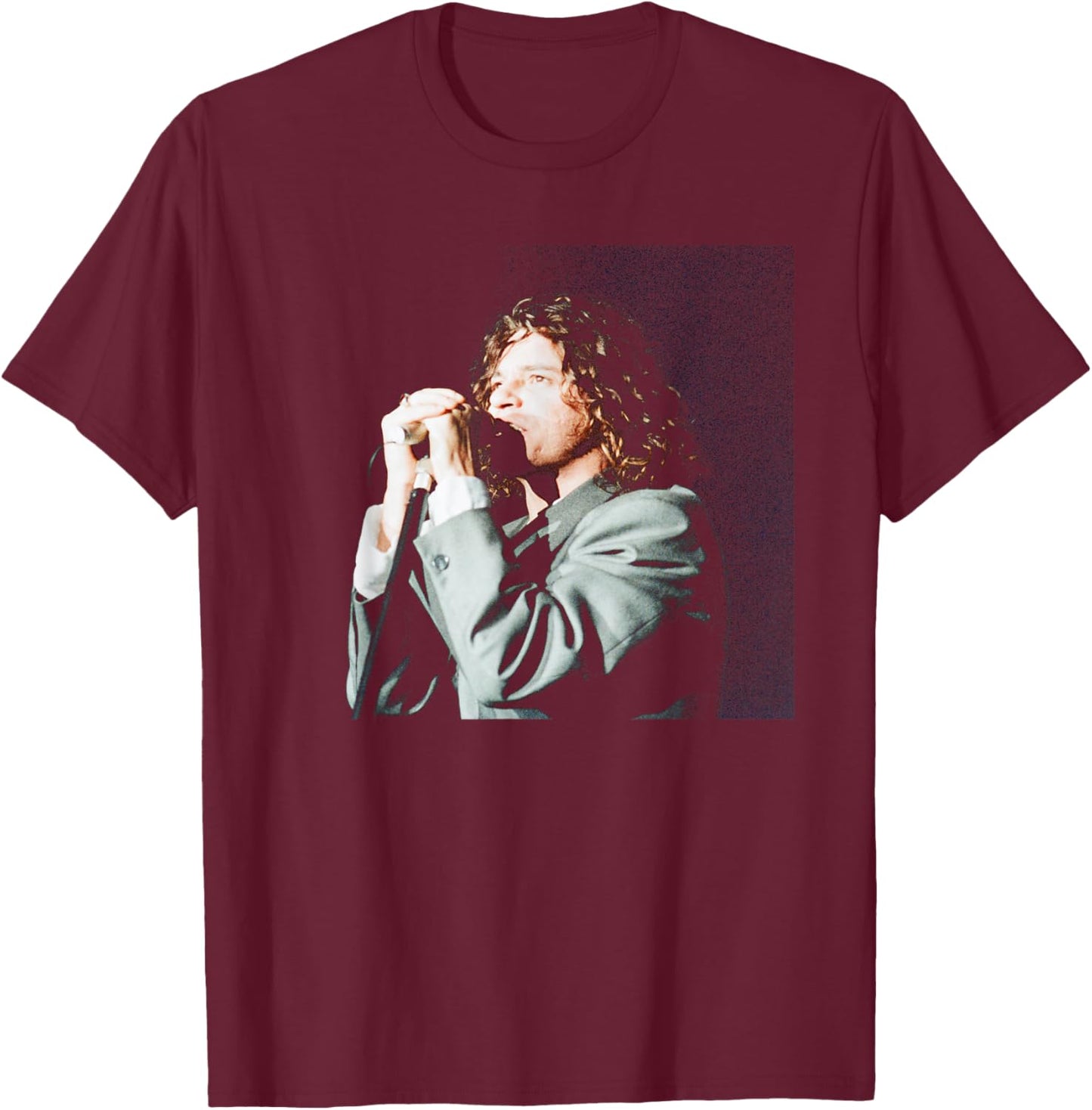 INXS Live Michael Hutchence X Factor World Tour 1990 T-Shirt - T-Shirt | Maroon