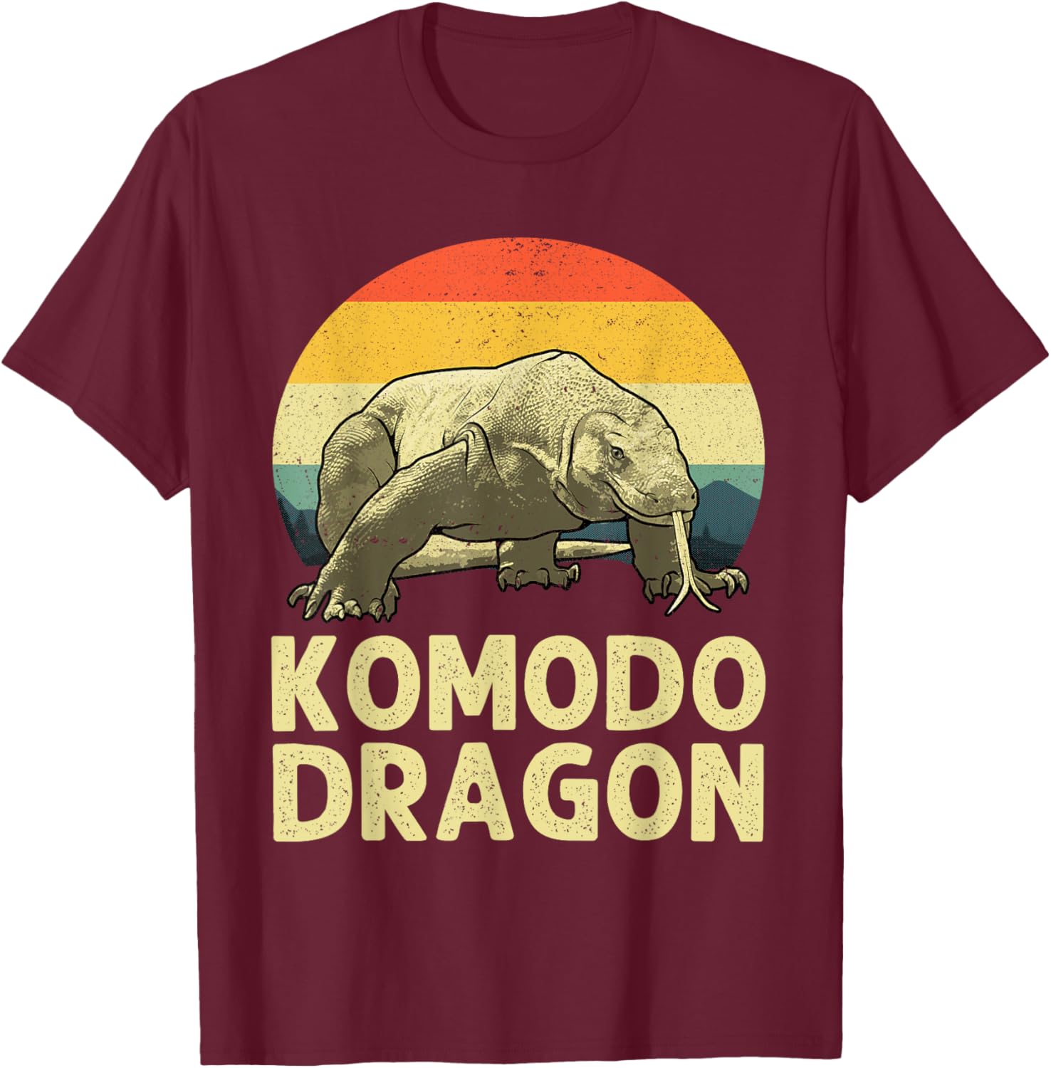 Komodo Dragon Design Women Kids Komodo Dragon Lover T-Shirt - T-Shirt | Maroon
