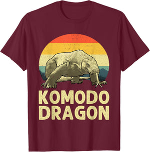 Komodo Dragon Design Women Kids Komodo Dragon Lover T-Shirt - T-Shirt | Maroon
