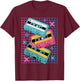 Cassettes Vaporwave - Retrowave Synthwave - Retro T-Shirt - T-Shirt | Maroon