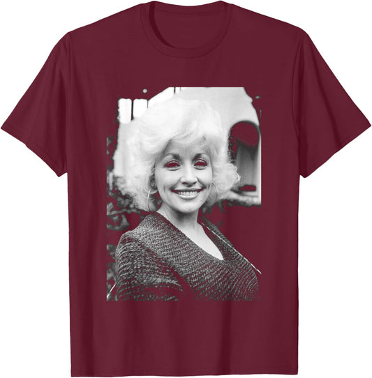 Dolly Parton Country & Western Singer 1980 T-Shirt - T-Shirt | Maroon