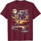 Weimaraner Howling to The Moon T-Shirt - T-Shirt | Maroon