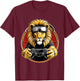 VR Gaming Lion I'd Rather Be Playing Tag Retro Funny Gamer T-Shirt - T-Shirt | Maroon