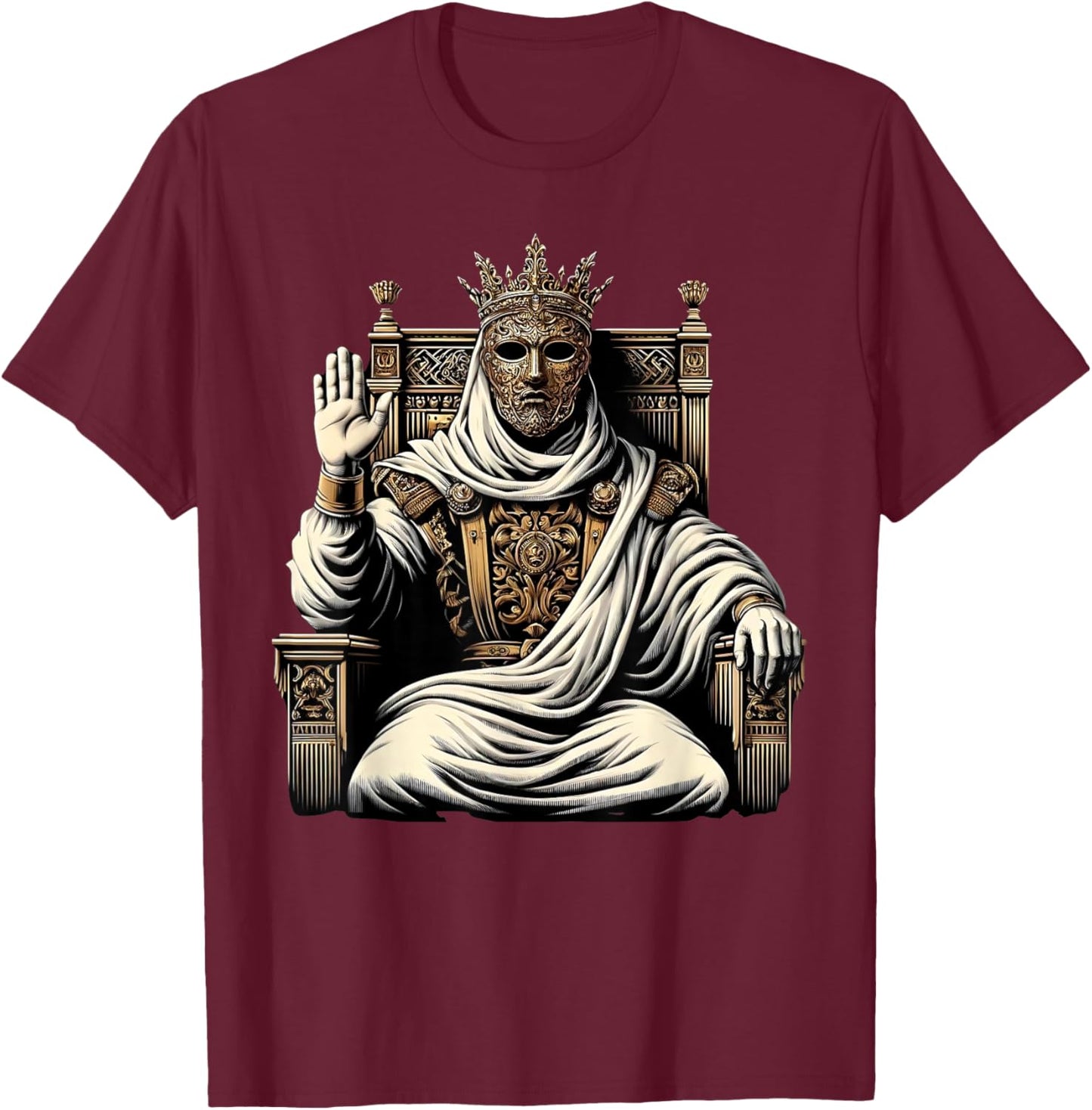 King Baldwin IV T-Shirt - T-Shirt | Maroon