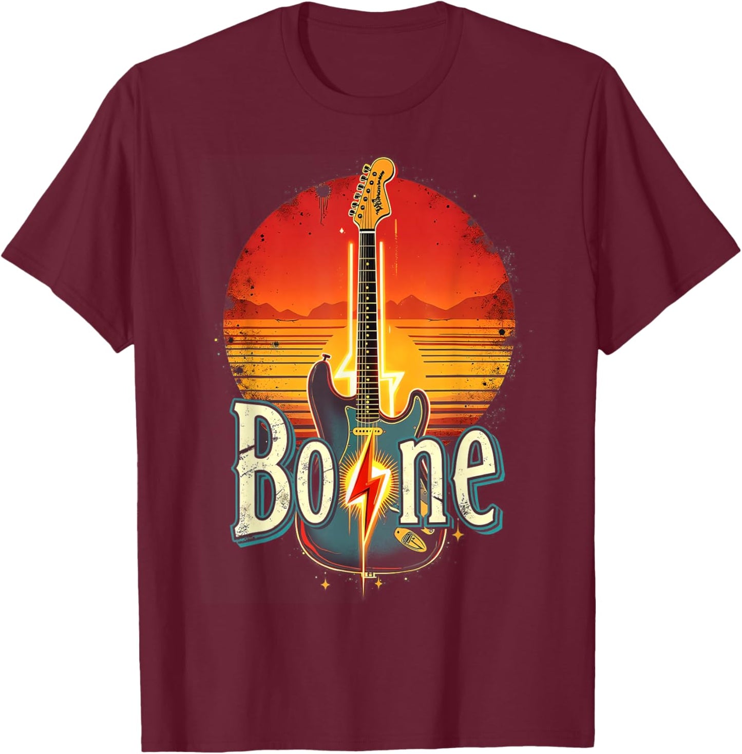 Boone Family Name I Love Boone Personalized Vintage T-Shirt - T-Shirt | Maroon