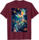 Phoenix Bird Japanese Vintage Asian Flying T-Shirt - T-Shirt | Maroon