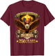 One Nation Under God 250 Years Blessings USA 1776 July 4th T-Shirt - T-Shirt | Maroon
