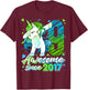 9th Birthday Shirt Girl 9 Year Old Gifts 9 Birthday Girl T-Shirt - T-Shirt | Maroon