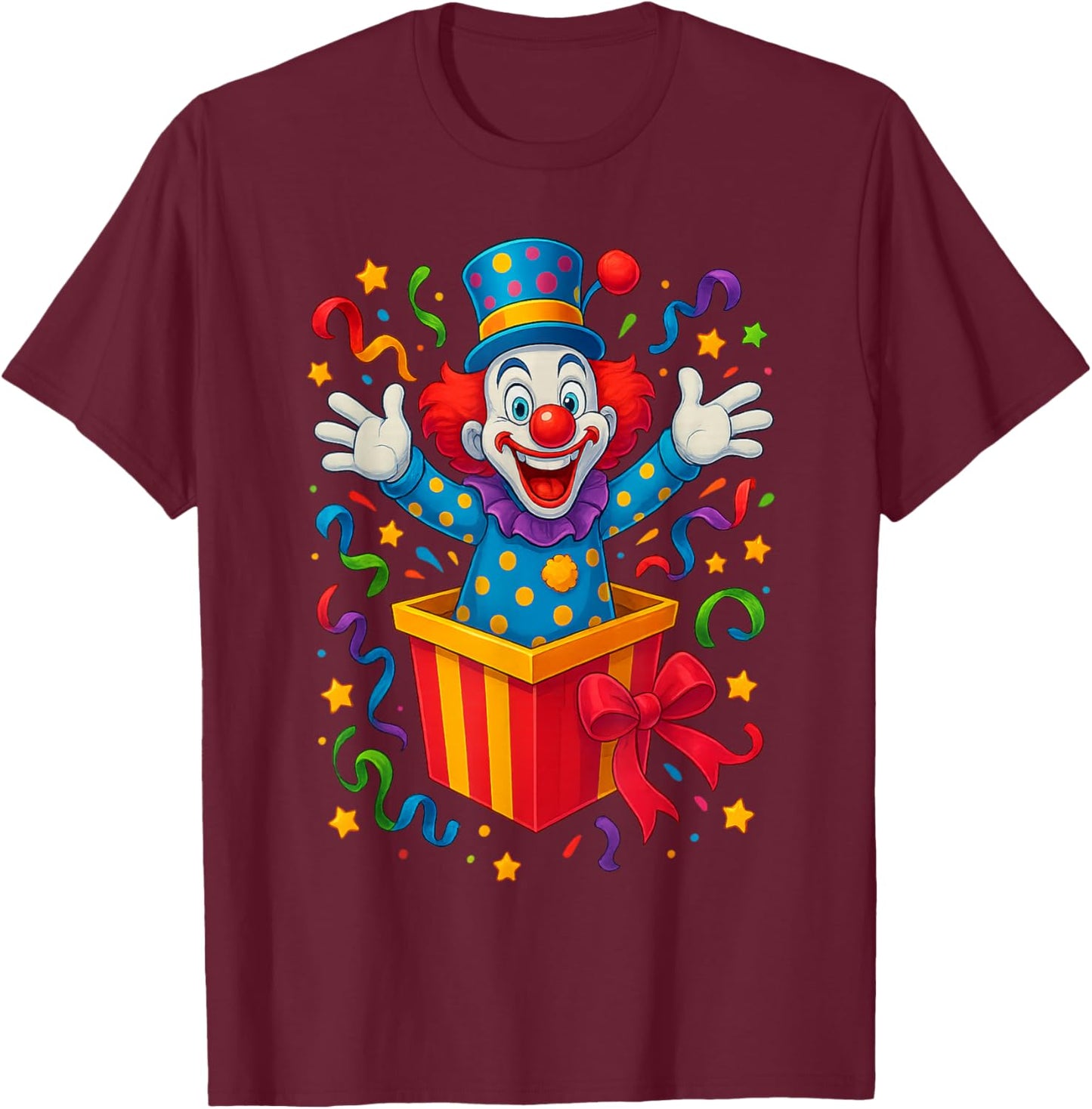 Helau Clown Fancy Dress Costume Carnival T-Shirt - T-Shirt | Maroon