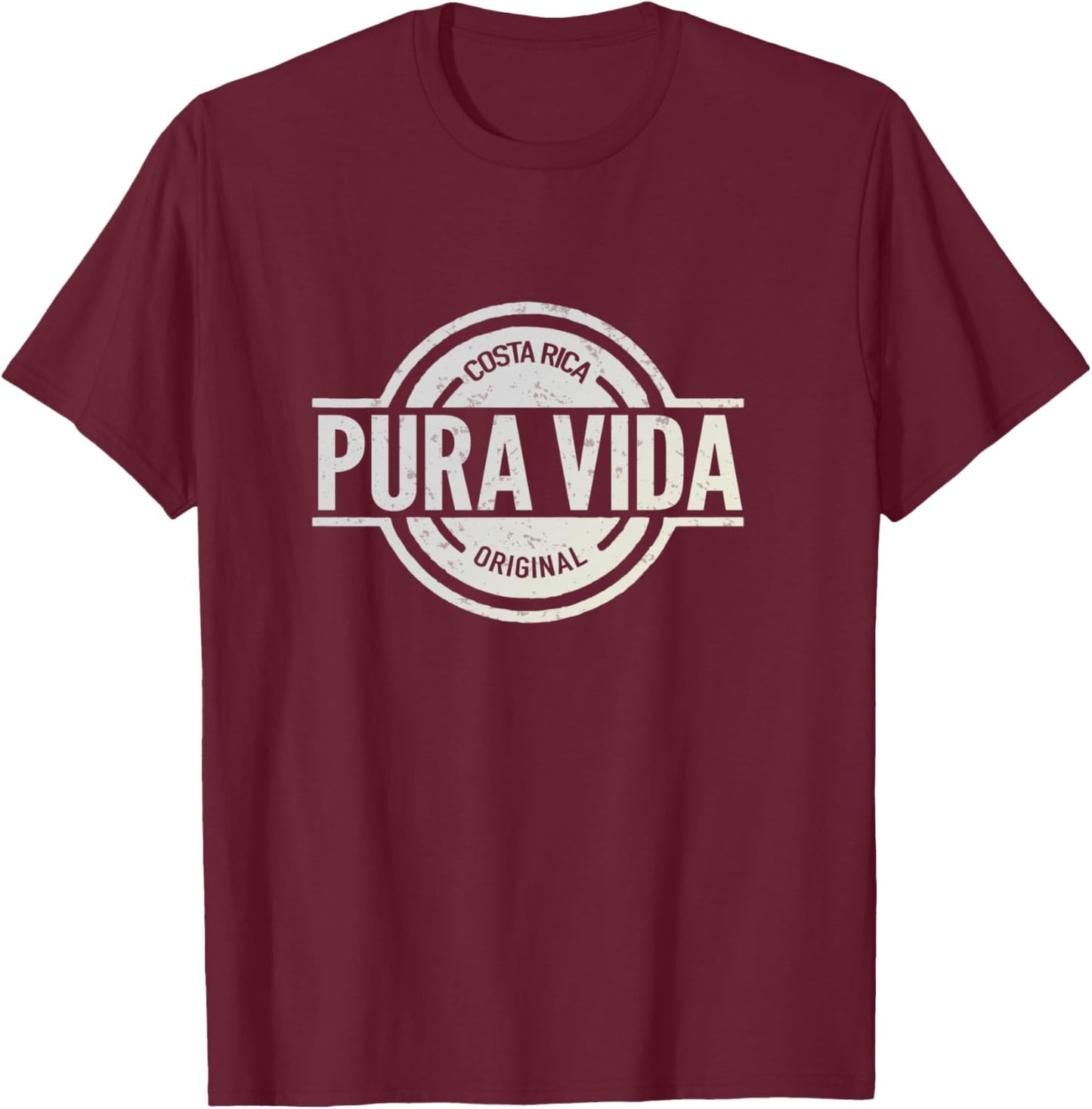Pura Vida Costa Rica - Official Pura Vida Costa Rica Product T-Shirt - T-Shirt | Maroon