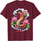 Year Of The Snake 2025 Cool Snake Graphic Art T-Shirt - T-Shirt | Maroon