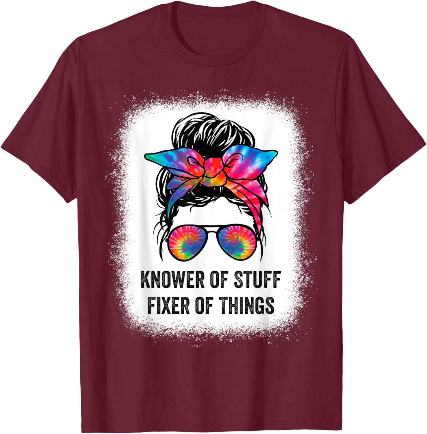 Knower of Stuff Fixer of Things Funny Handy Woman Saying T-Shirt - T-Shirt | Maroon