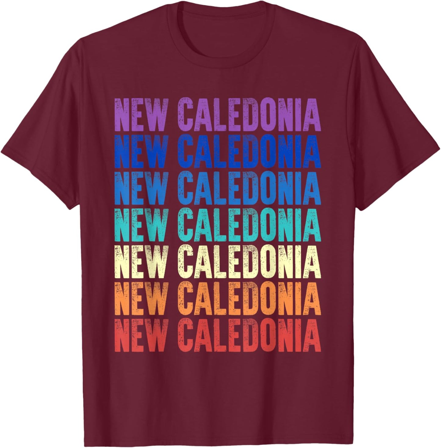Nouvelle-Calédonie colorée T-Shirt - T-Shirt | Maroon