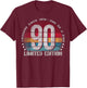 90 Year Old Gifts Vintage 1936 Limited Edition 90th Birthday T-Shirt - T-Shirt | Maroon