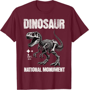 Dinosaur National Monument CO T-Rex Fossil National Parks T-Shirt - T-Shirt | Maroon