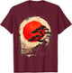 Japanese Bonsai Tree Zen Art Vintage T-Shirt - T-Shirt | Maroon