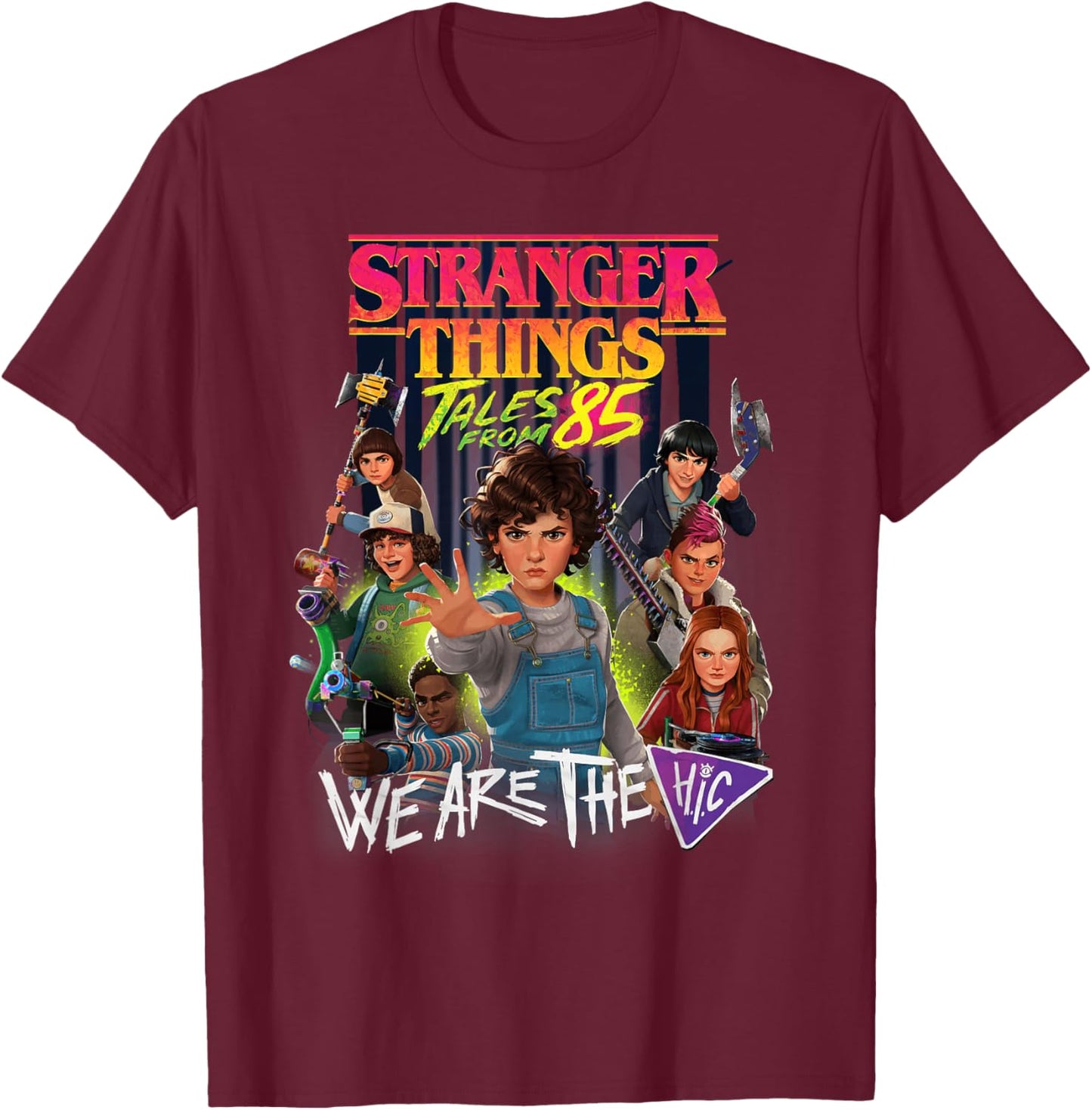 Stranger Things Tales from '85 HIC Poster T-Shirt - T-Shirt | Maroon