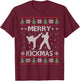 Merry Kickmas Taekwondo Christmas Ugly Sweater Xmas Funny T-Shirt - T-Shirt | Maroon