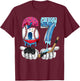 Hockey 67 Kids Ice Cream Drip Funny Six Seven Hands Meme 6 7 T-Shirt - T-Shirt | Maroon