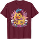Punk Men's Women Duck Rock Ducker Anarchy Punker T-Shirt - T-Shirt | Maroon