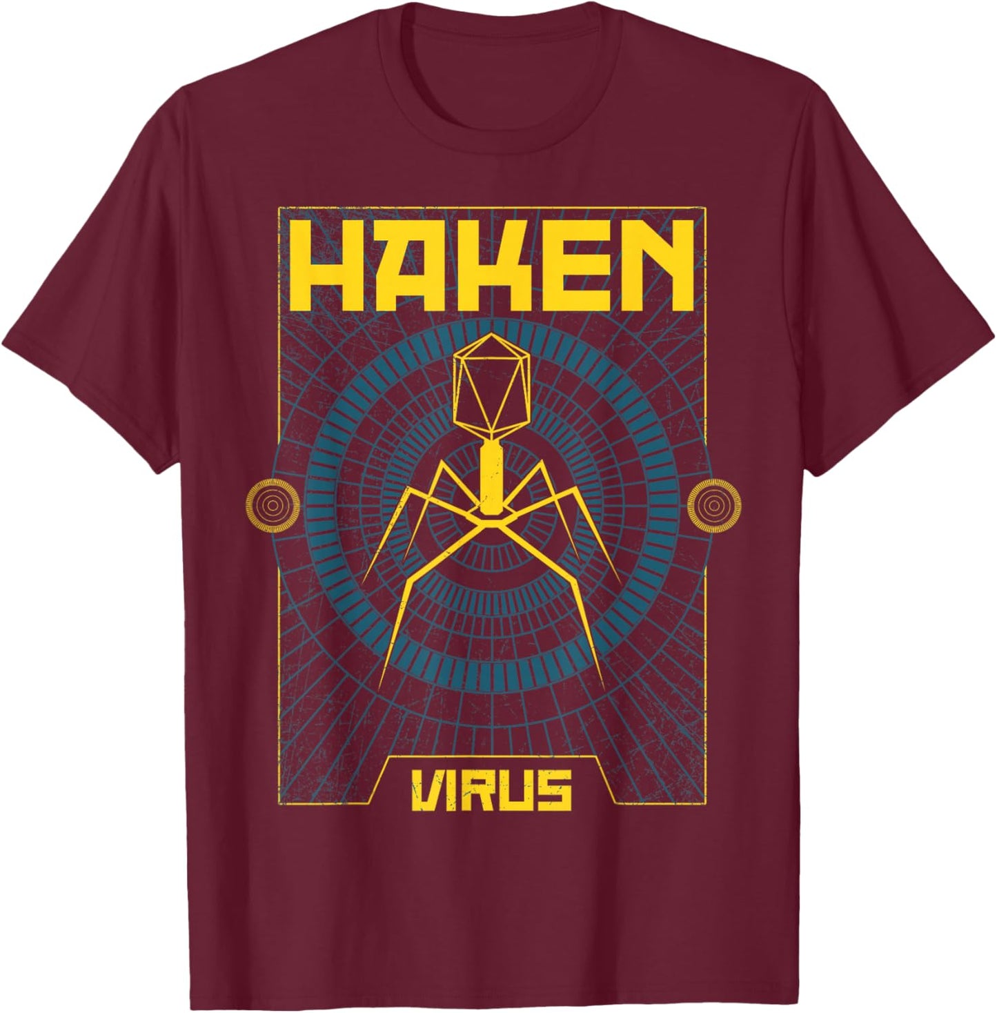 Haken Virus T-Shirt - T-Shirt | Maroon