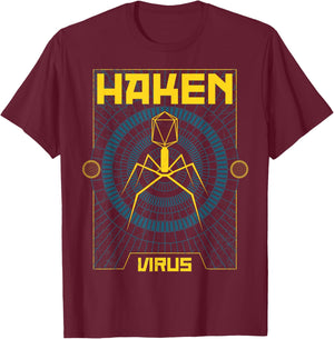 Haken Virus T-Shirt - T-Shirt | Maroon