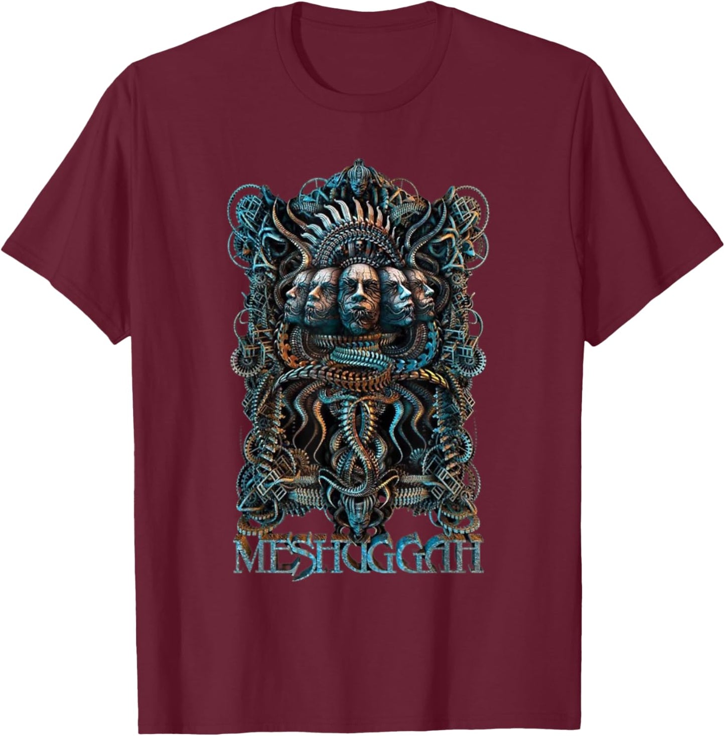 Christmas gifts for Meshuggah - Meshuggah Graphic Design T-Shirt - T-Shirt | Maroon