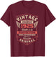 101 Ans Homme 1925 Anniversaire Manche Longue T-Shirt - T-Shirt | Maroon