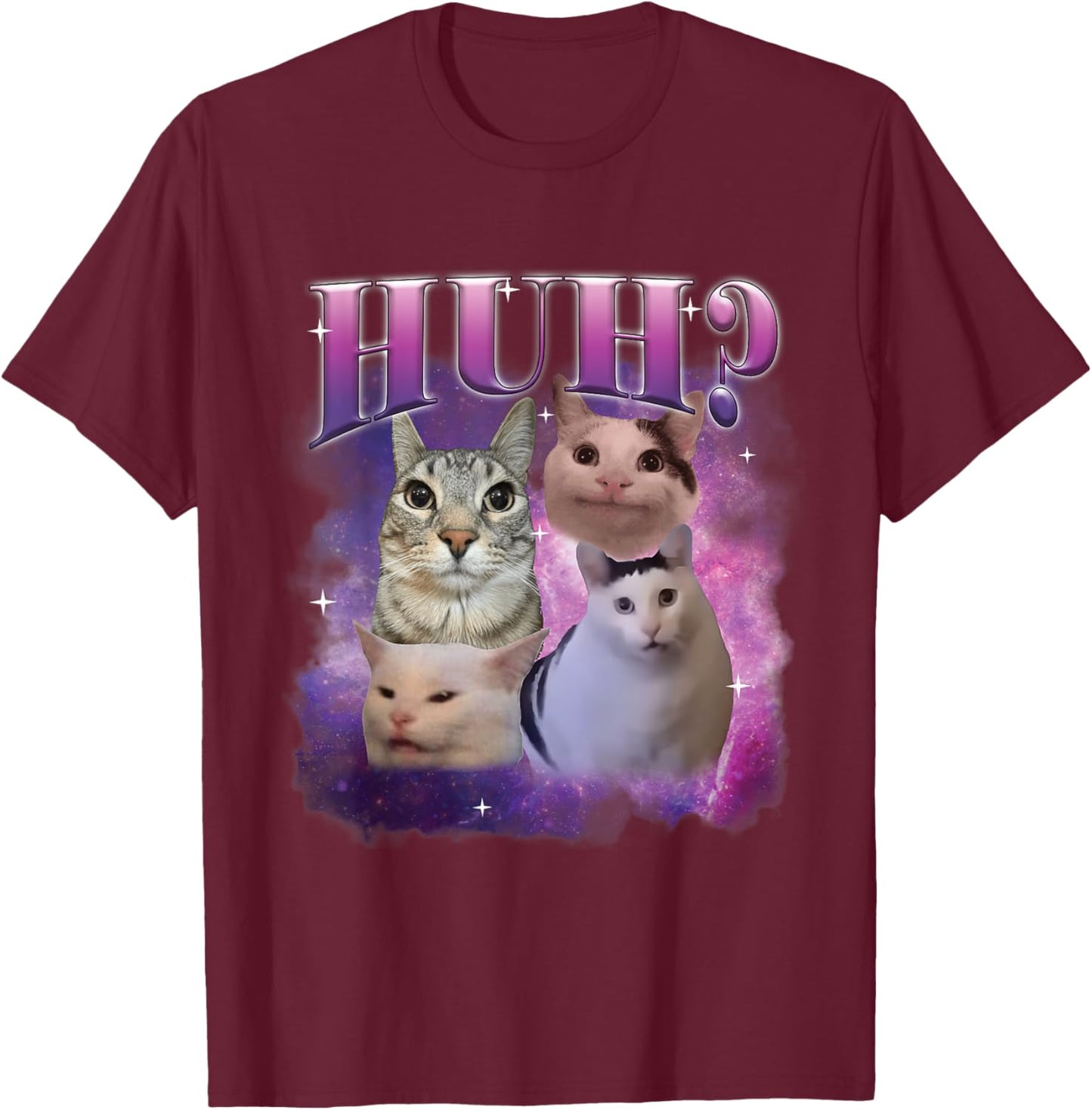 Weird Cat Lovers Humor Women Kids T-Shirt - T-Shirt | Maroon