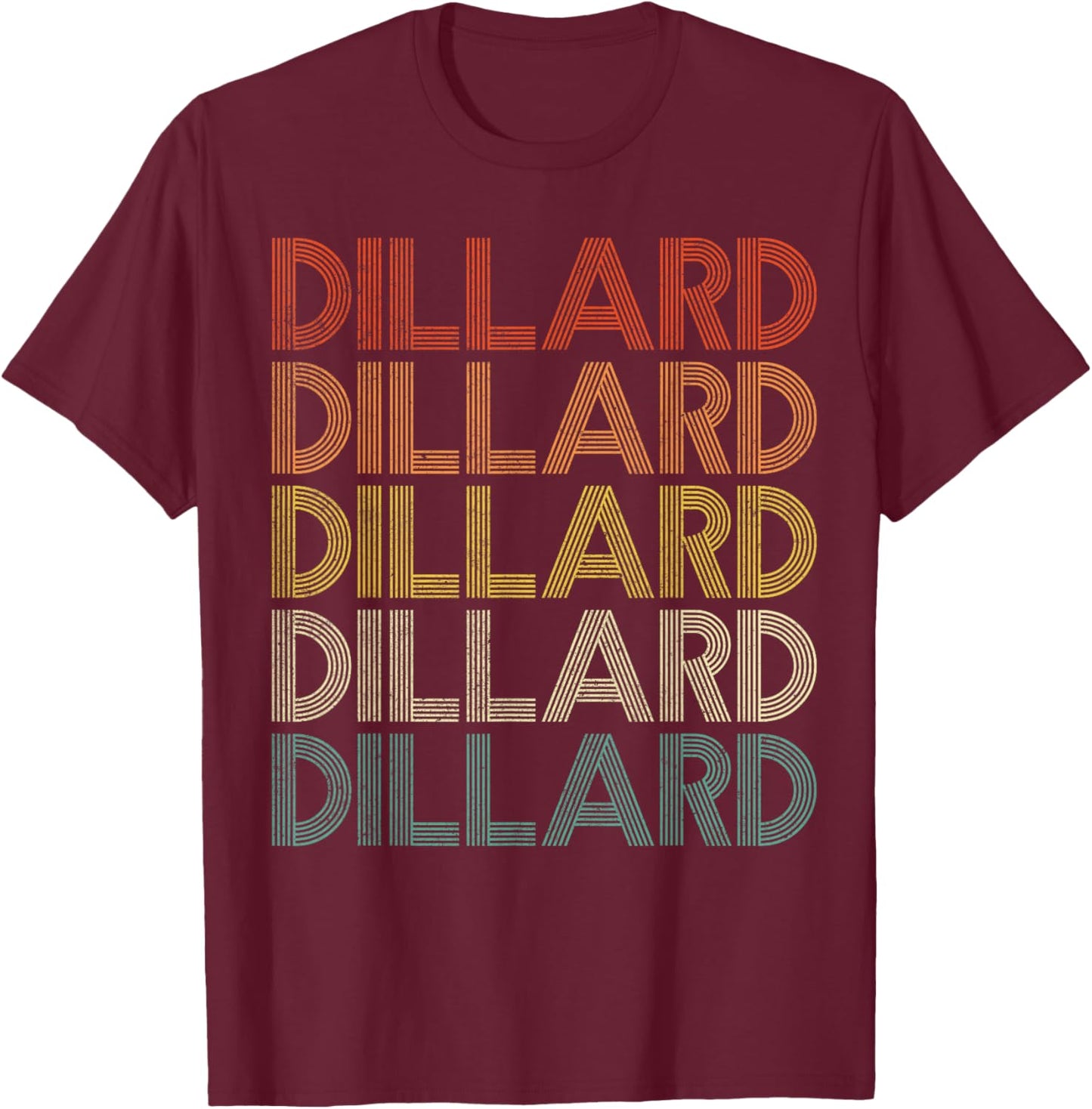 Dillard Retro Vintage T-Shirt - T-Shirt | Maroon