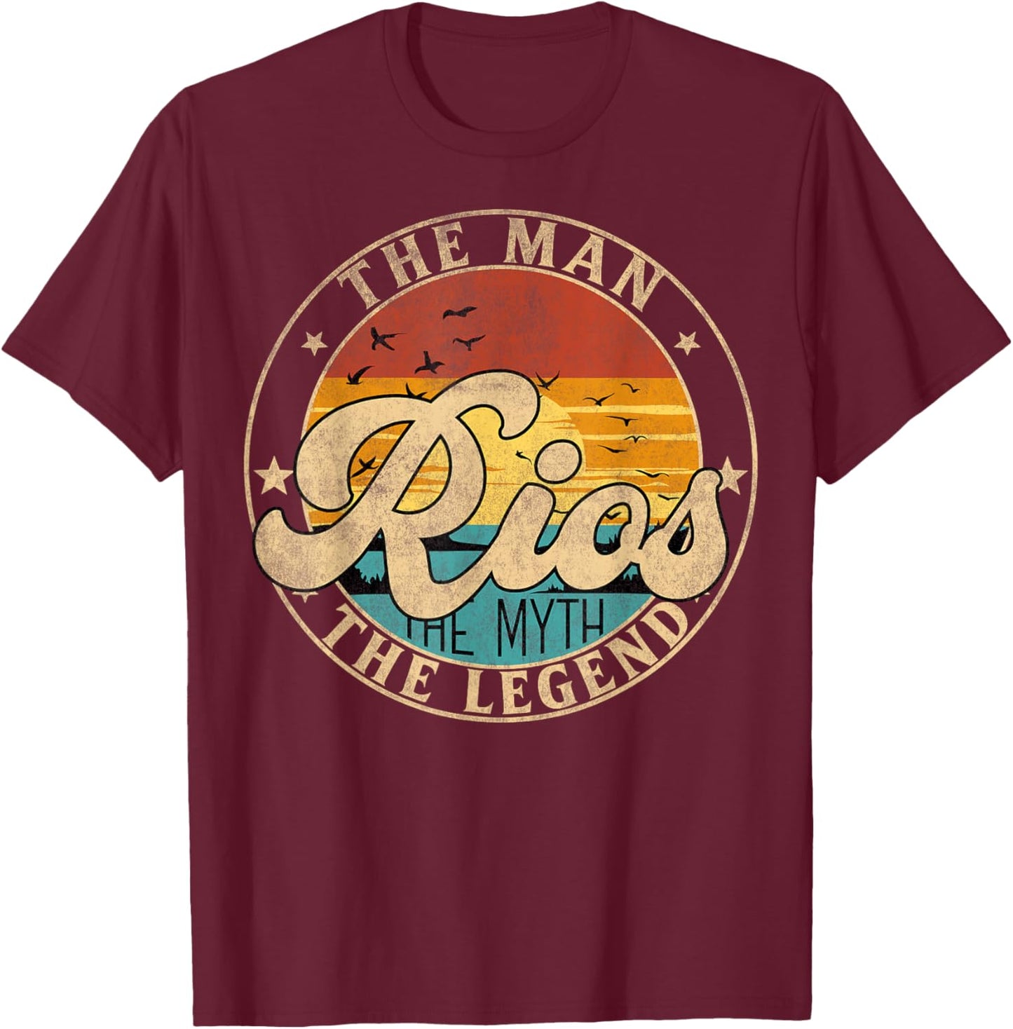 RIOS The Man The Myth The Legend First Name T-Shirt - T-Shirt | Maroon